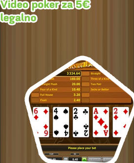 Video poker za 5€ igre